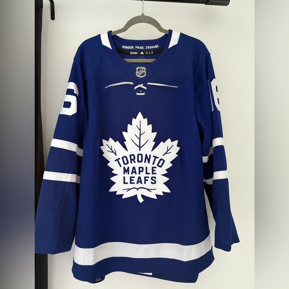 Adidas Blue NHL Jersey with White Details- Marner
